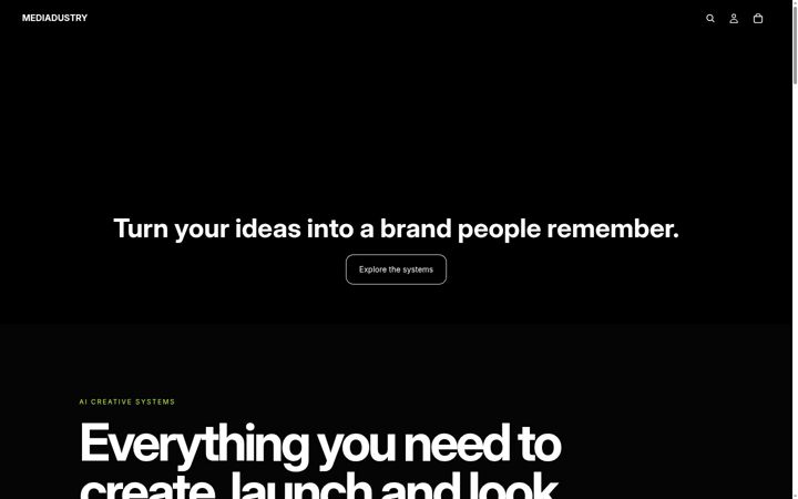 Screenshot of mediadustry.com