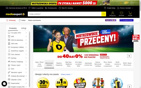 Screenshot of mediaexpert.pl