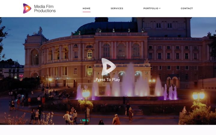 Screenshot of mediafilmproductions.com