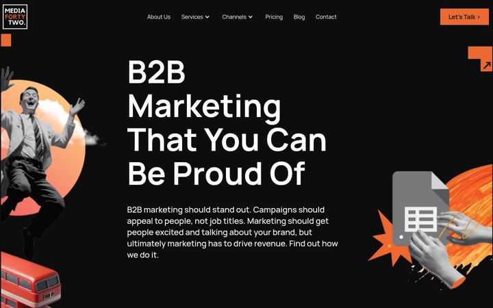 Screenshot of mediafortytwo.com
