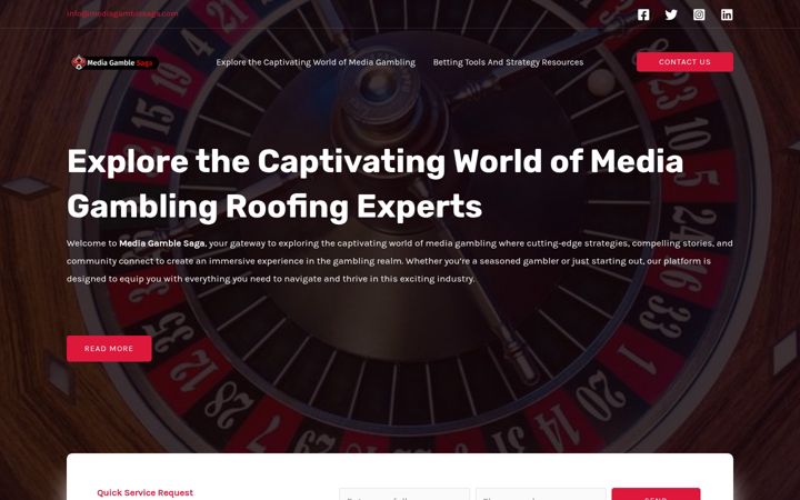 Screenshot of mediagamblesaga.com