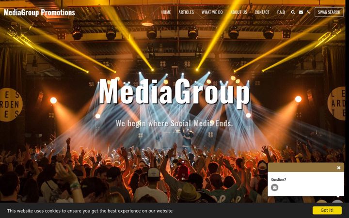 Screenshot of mediagrouppromotions.com