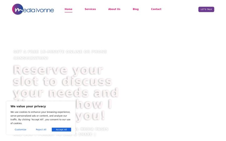 Screenshot of mediaivonne.com