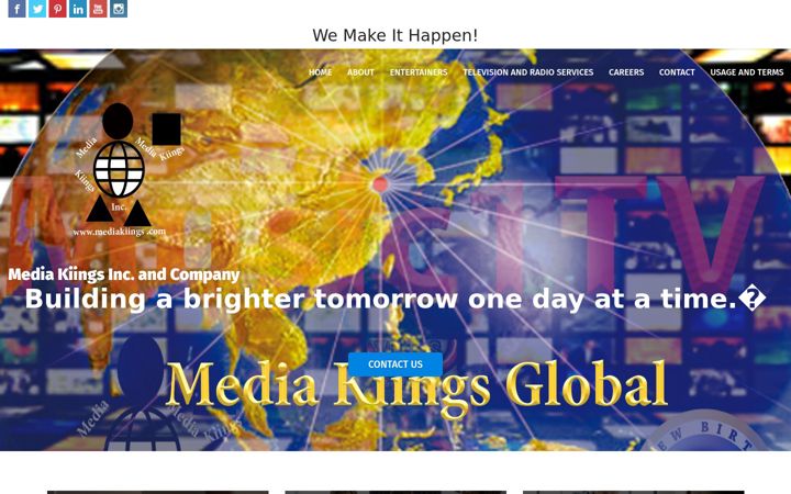 Screenshot of mediakiings.com