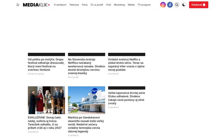 Screenshot of mediaklik.sk