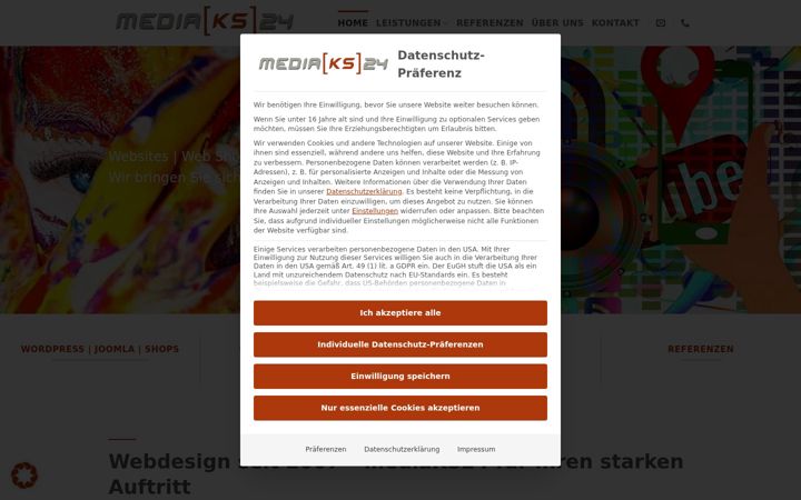 Screenshot of mediaks24.com