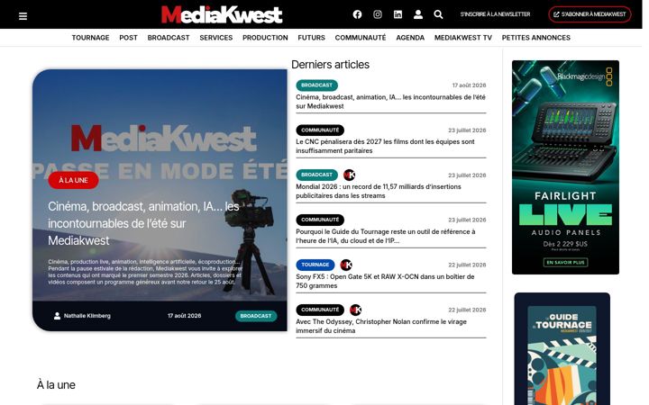 Screenshot of mediakwest.com