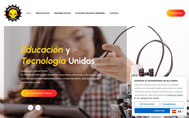 Screenshot of medialabkids.com