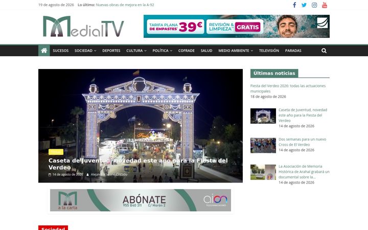 Screenshot of medialtv.com