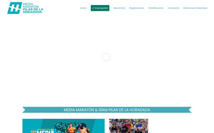 Screenshot of mediamaratonpilardelahoradada.com