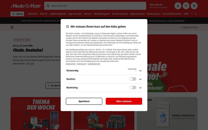 Screenshot di mediamarkt.at