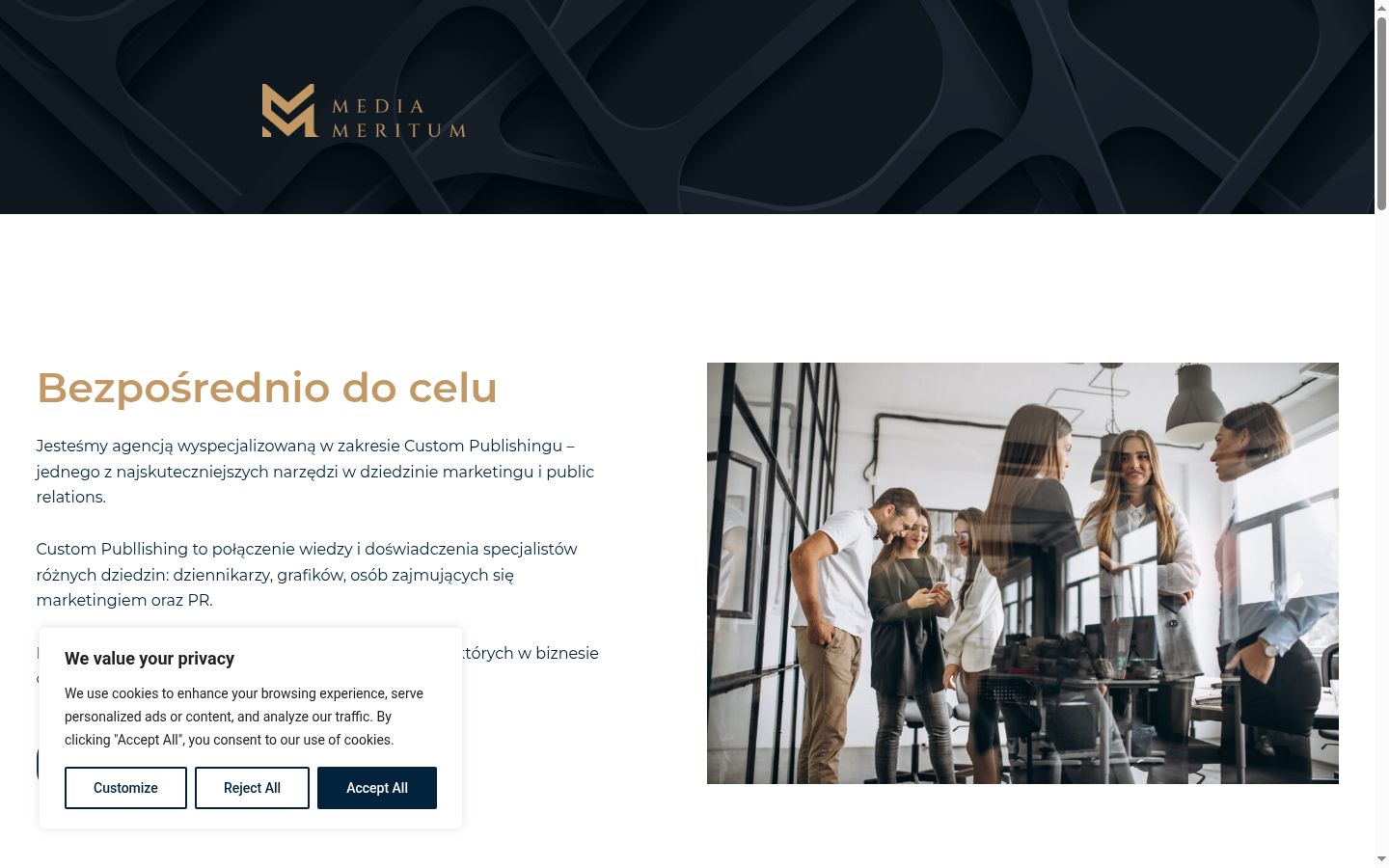 Screenshot tal-banner tal-kunsens muri qabel kwalunkwe interazzjoni