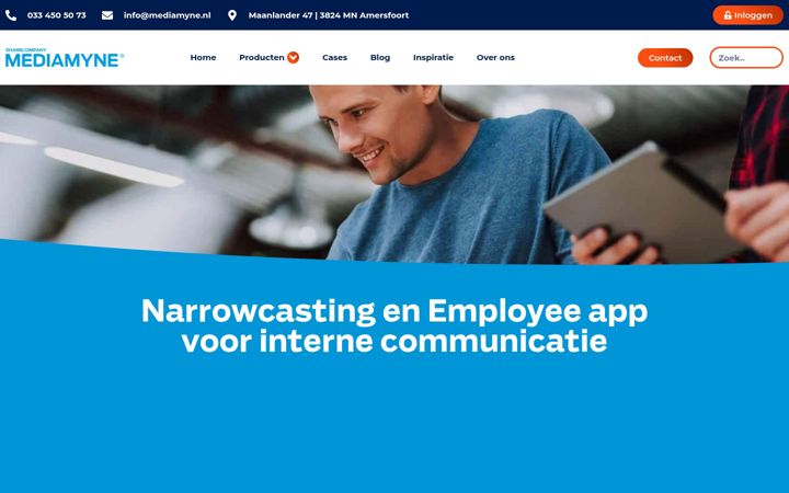 Screenshot of mediamyne.nl