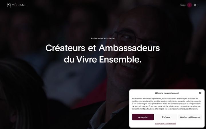 Screenshot of mediane-event.com