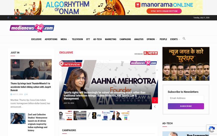 Screenshot of medianews4u.com