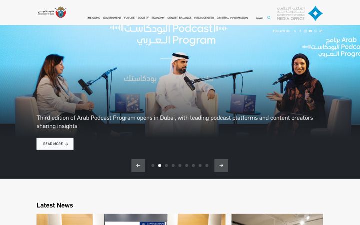 Screenshot of mediaoffice.ae