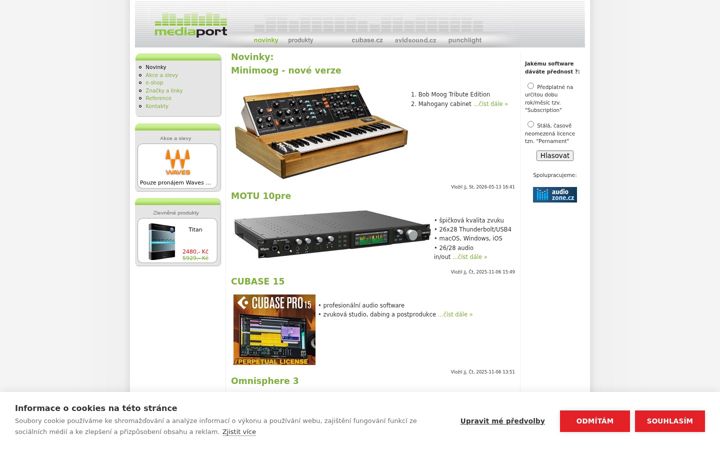 Screenshot of mediaport.cz