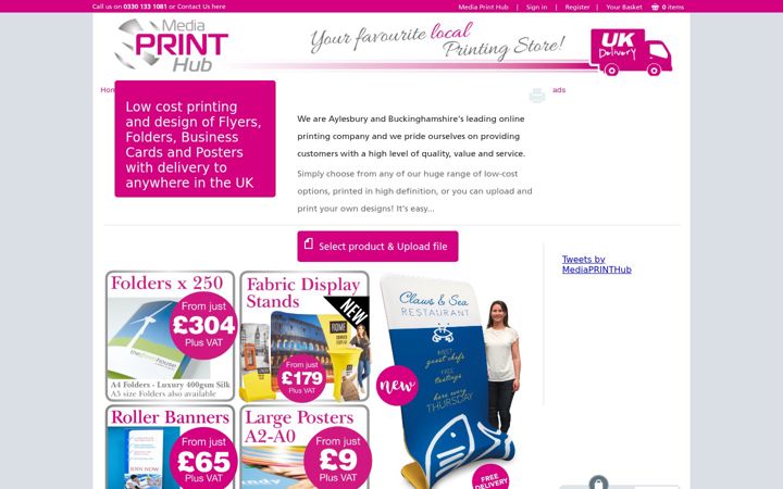 Screenshot of mediaprint-hub.com