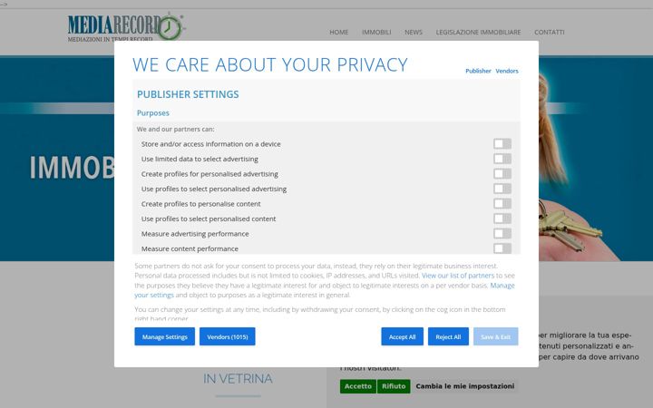 Screenshot of mediarecord.com