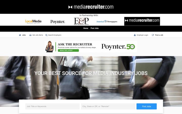 Screenshot of mediarecruiter.com