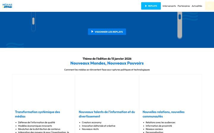 Screenshot of mediasenseine.com