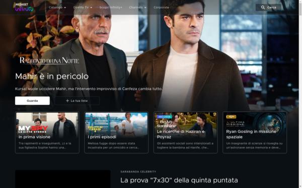 Screenshot of mediaset.it