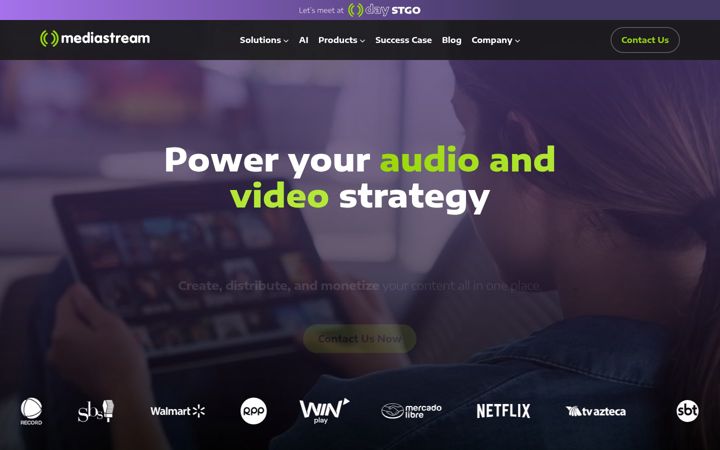 Screenshot of mediastream.co
