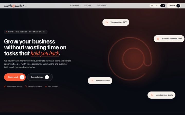 Screenshot of mediatactik.com