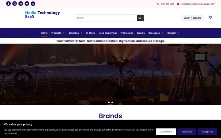 Screenshot of mediatechnologysaas.com