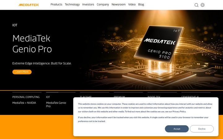 Ekrano kopija mediatek.com