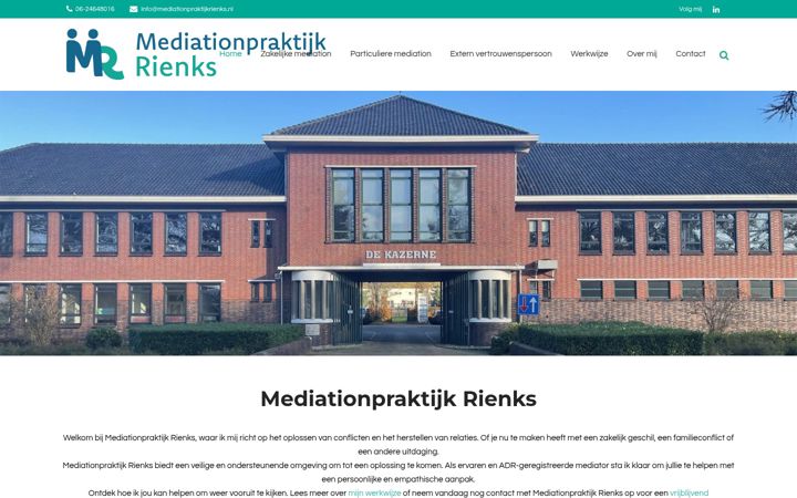Skærmbillede af mediationpraktijkrienks.nl