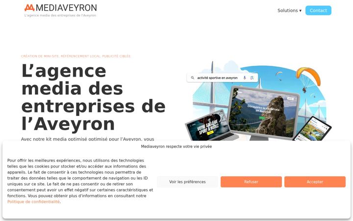 Screenshot of mediaveyron.com