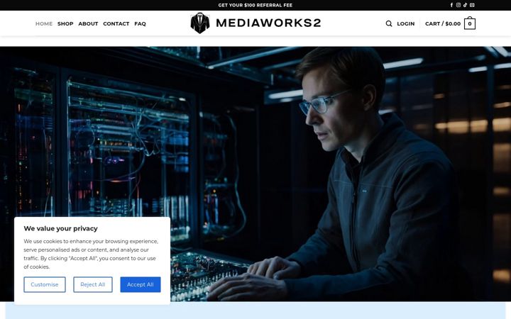 Screenshot of mediaworks2.com