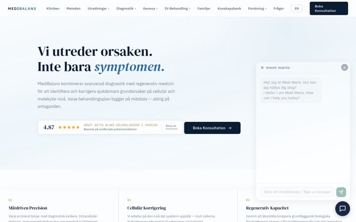 Screenshot of medibalans.com