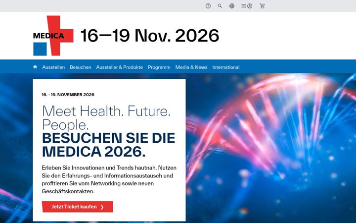 Képernyőkép: medica.de