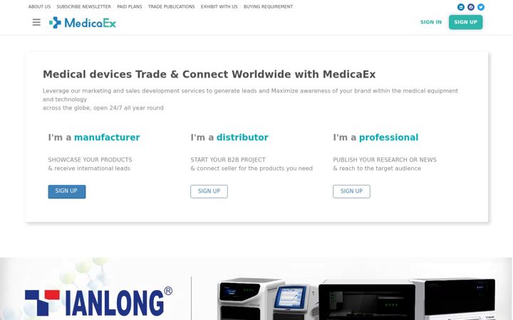 Screenshot of medicaex.com