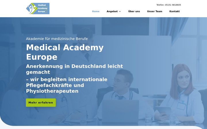 Screenshot di medical-academy.eu