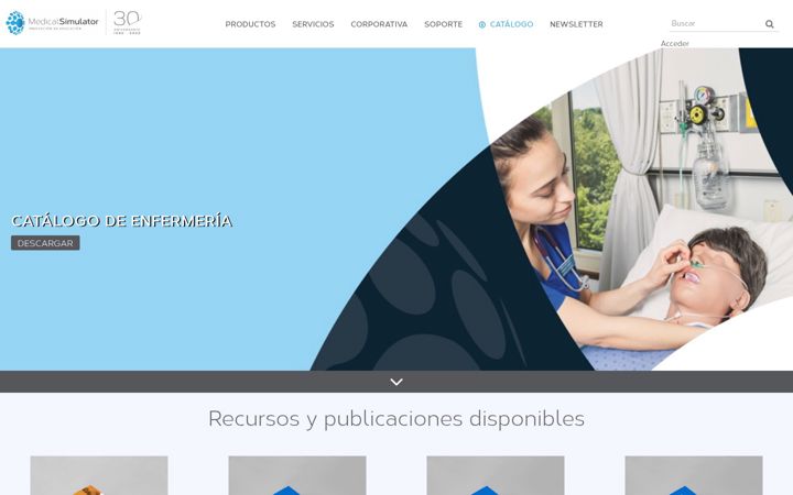 Screenshot of medical-simulator.com