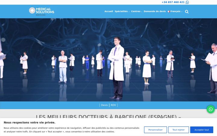 Screenshot of medical-solutions-bcn.com