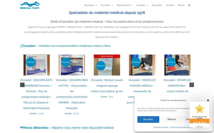 Screenshot of medical-thiry.com
