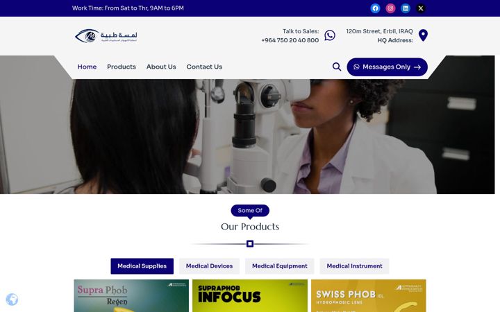 Screenshot of medical-touch.com