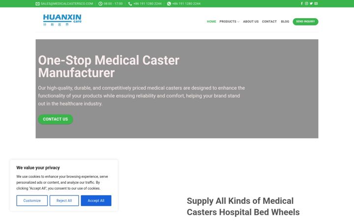 Screenshot of medicalcastersco.com