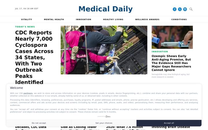 Kuvakaappaus sivustosta medicaldaily.com