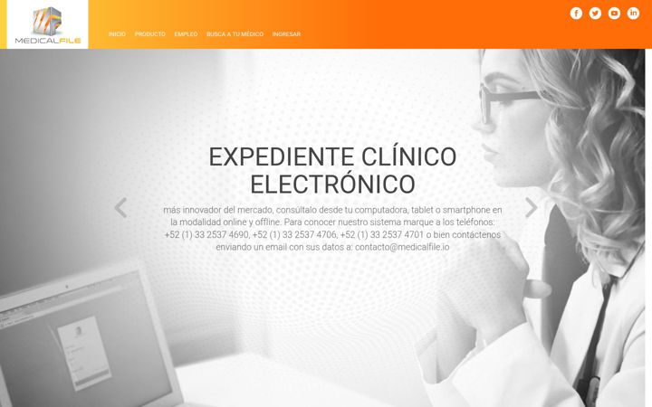 Screenshot of medicalfile.io
