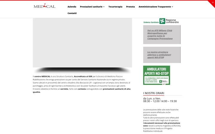 Skjermbilde av medicalfisio.it