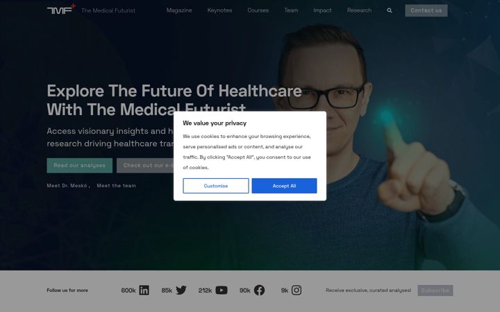 Screenshot of medicalfuturist.com