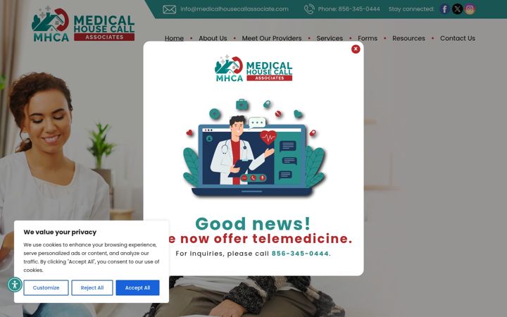 Screenshot of medicalhousecallassociate.com