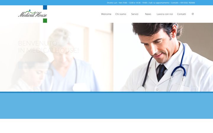 Captură de ecran a medicalhousecmp.it