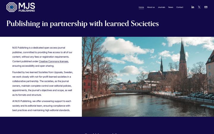 Screenshot of medicaljournals.se
