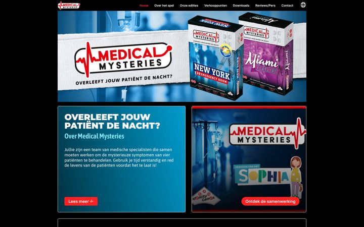Ekrānuzņēmums no medicalmysteriesgame.com